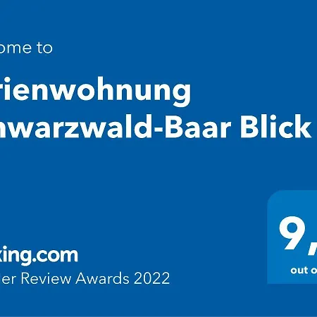 Schwarzwald-baar Blick Apartament *