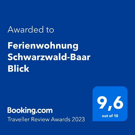 Apartment Schwarzwald-baar Blick *