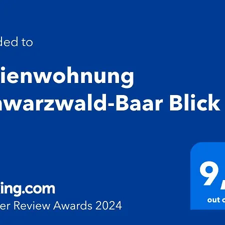 Apartment Schwarzwald-baar Blick Donaueschingen